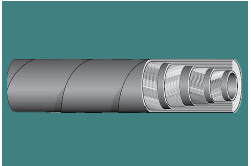 现货供应正品派克372-12不剥胶紧凑型高压软管 三层钢丝编织