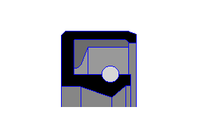 旋转骨架单唇密封JR101